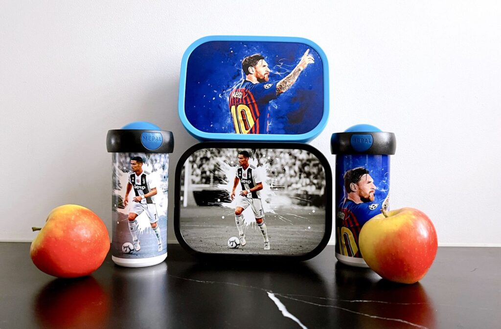Lunchbox met voetballers